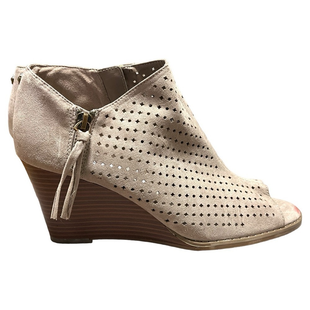 Anne Klein Akreesey Ankle Suede Wedge Shootie - Picture 4 of 12